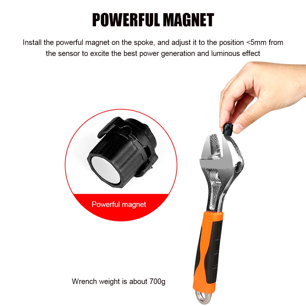 Induction Bike Taillights Magnetic Lights Cycling Warning Lamp MTB Bicycle Power Generate Taillight New Hot | Спорт и развлечения