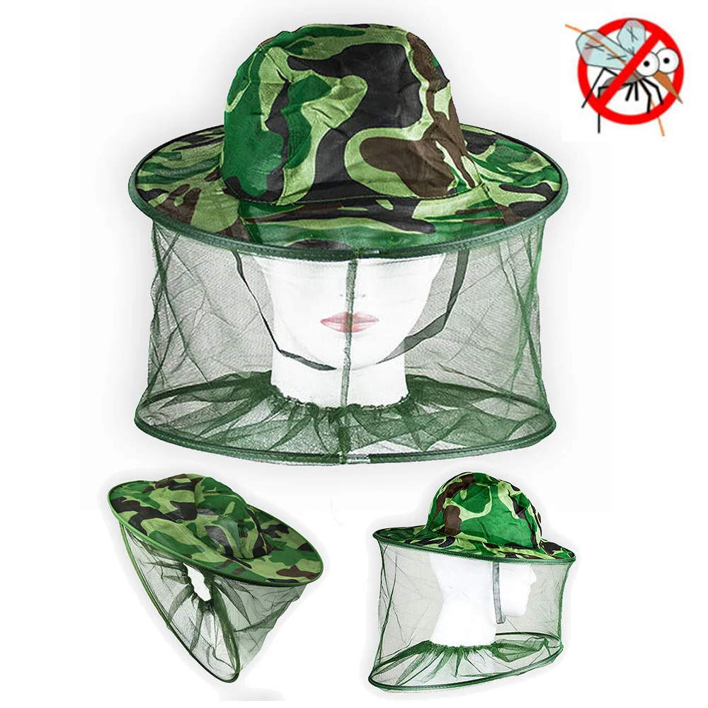 Новая сетчатая шляпа от комаров защита головы солнца насекомых пчелы летающая