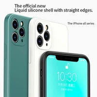 solid color silica gel phone case for iphone13 pro promax mini full coverage protect the lens phone case ultra thin case
