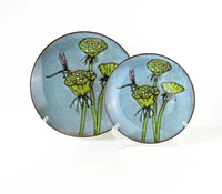 exquisite blue green lotus root decorative plant dish collection assiette home restaurant plates sets