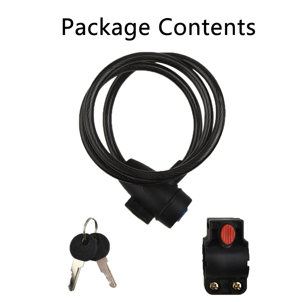 

Bicycle Lock Chain Wire Key Locker Trolly Motorcycles Flexible High Strength