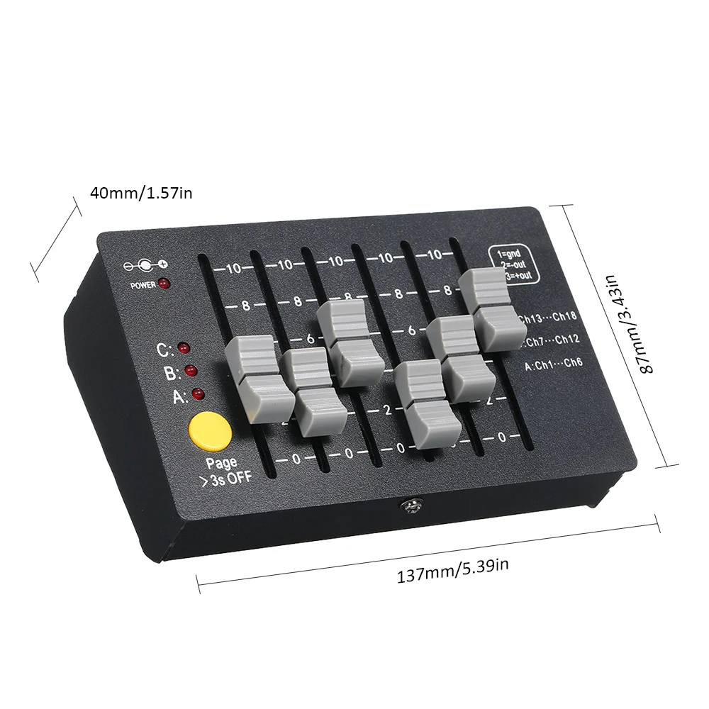0,5 Вт мини DMX-18 сценический контроллер DMX 512 консоль DJ оборудование осветительное приспособление для DJ шоу паб клуб KTV бар вечерние светильники