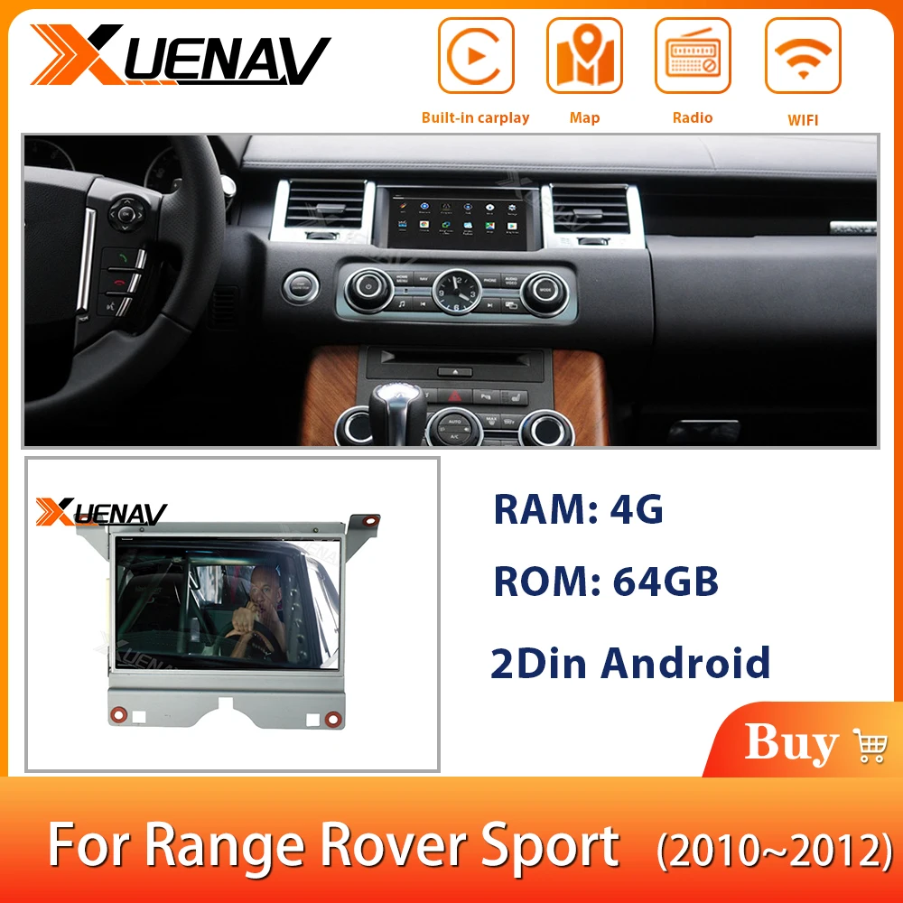 

XUENAV 2Din Android Car GPS Navigation Stereo DVD Player For-Range Rover Sport 2010-2012 Car Radio Autoradio Multimedia Player
