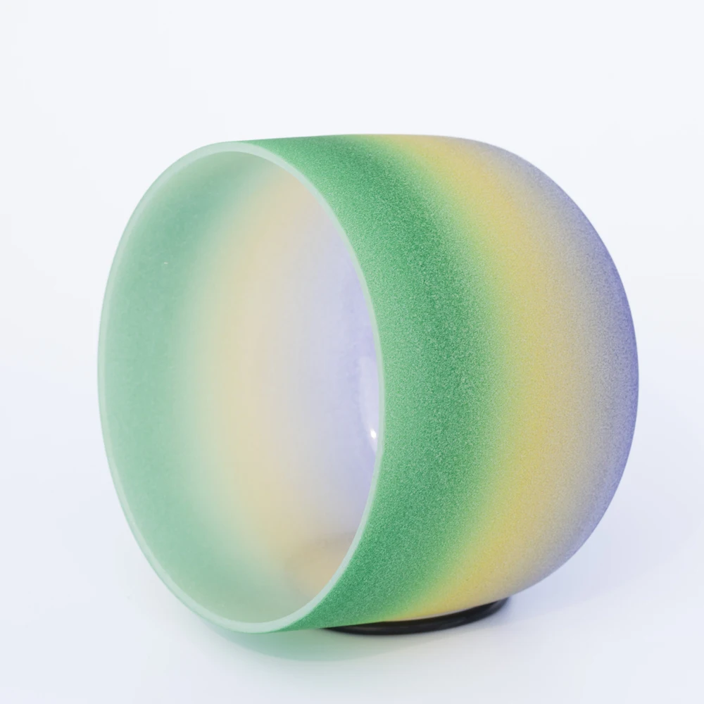 Чакра с радужным сердцем чакра для медитации Кварцевая Хрустальная Поющая чаша 10