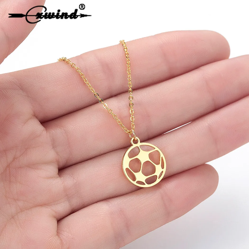 Cxwind очаровательное колье из нержавеющей стали для футбола ювелирное изделие