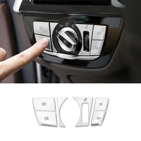for bmw 5 series 6gt x3 x4 17 21 6x chrome front headlight switch button decorate cover trim