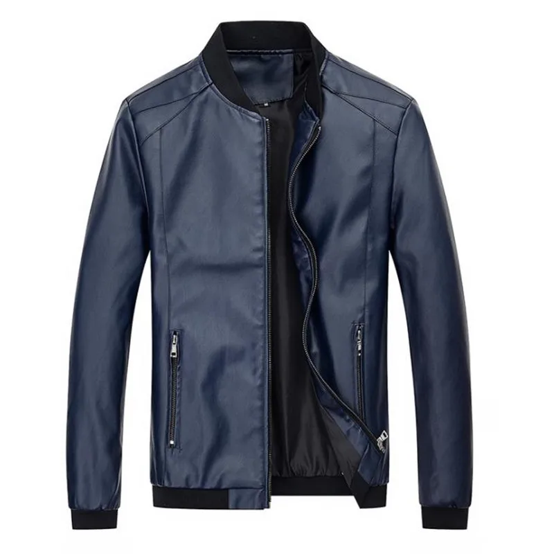 

Мужская куртка из искусственной кожи, Повседневная ветровка, куртка для весны и осени, 2021