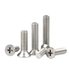 1050 M2 M2.5 M3 M3.5 M4 M5 M6 M8 A2-70 304 нержавеющая сталь GB819 крест Phillips плоская с потайной длиной 3-100 мм