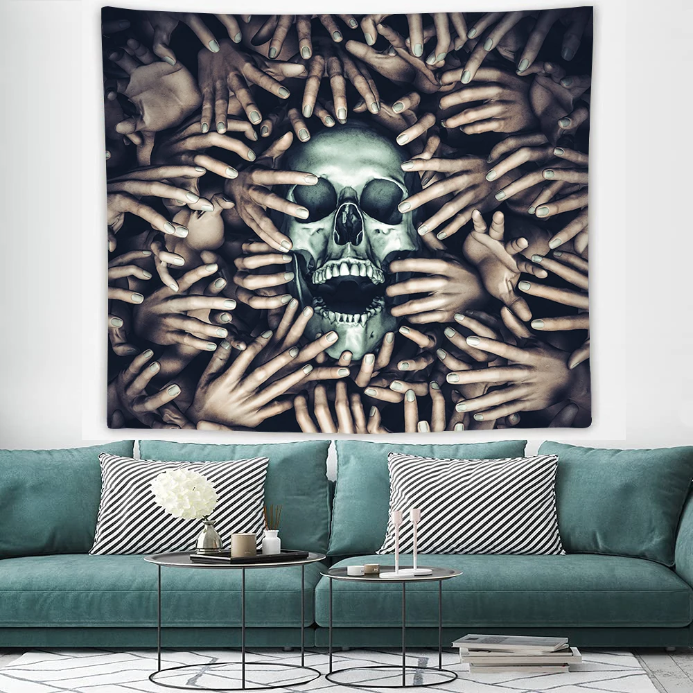 Настенный 3D гобелен с рисунком черепа |