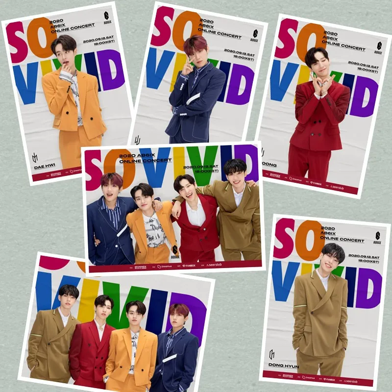 

AB6IX SO VIVID Online Concert Poster Wall Decor Sticker