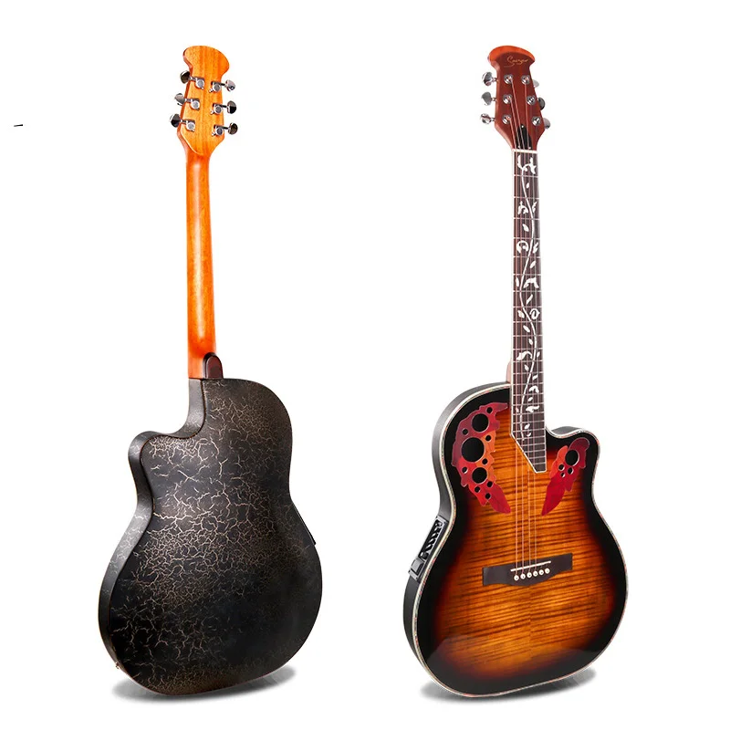Электрическая акустическая гитара с двойным отверстием 41 дюйм | Спорт и