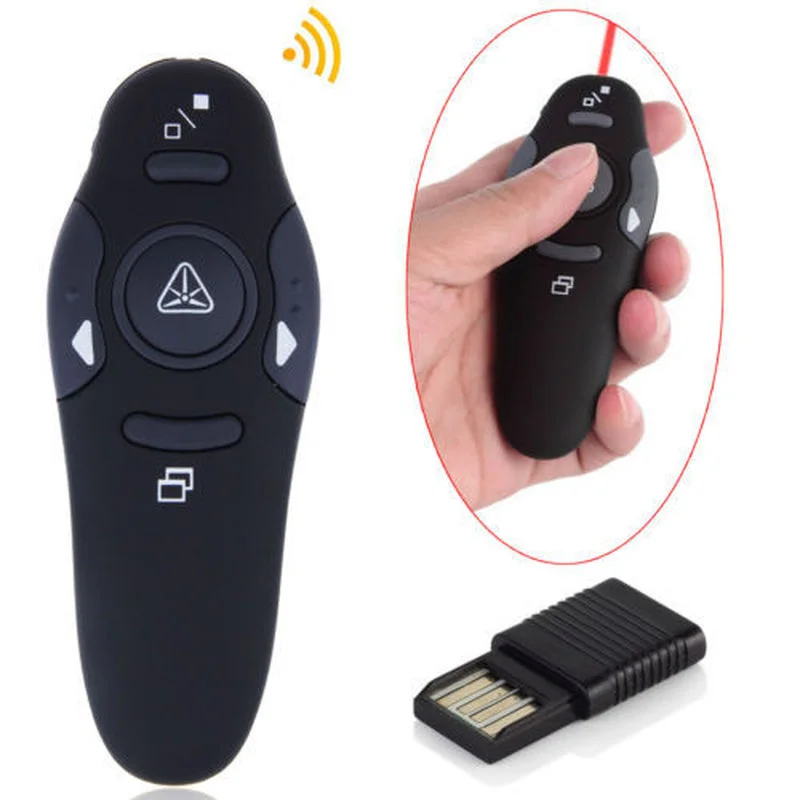 

2.4GHz Wireless USB Powerpoint Presentation Page PPT Flip Pen Pointer Clicker Presenter Red Light RF Remote Control for Teacher