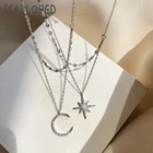Женское Двухслойное ожерелье с жемчужинами и звездочками