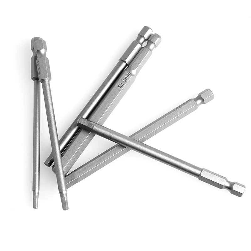 6Pcs/Set T2.5-T8 100mm Magnetic Torx Screwdriver Bits 1/4" Hex Shank | Инструменты