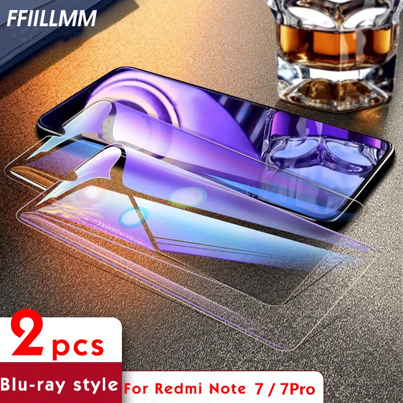 

2 шт./лот Защитное стекло для Xiaomi Redmi 7 Note 7 6 Pro закаленное стекло для Xiaomi A2 lite защита экрана от синего света