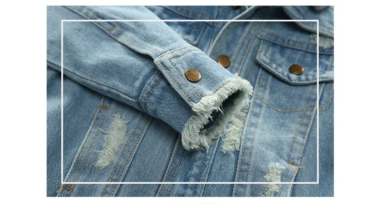 

Baby Boys Jacket Clothes Autumn Winter Hooded Denim Jacket For Baby Girls Coat Jacket Hole Kids Outerwear Children Clothes 2-6Y