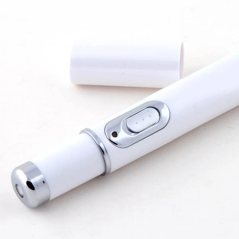 Portable Acne Laser Pen for Wrinkles, Skin Spots, Spider Vein Removal, Blue Light Therapy - Samlox ABS Plastic Hot image 4