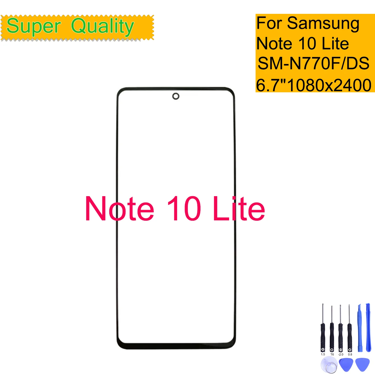 

Для Samsung Galaxy Note 10 Lite сенсорный экран передняя внешняя стеклянная линза SM-N770F/DS N770 ЖК внешнее стекло замена
