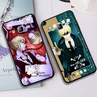 reasoning anime moriarty the patriot phone case cover for samsung j6 j7 j2 j5 prime j4 j7 j8 2016 2017 2018 duo core neo m20