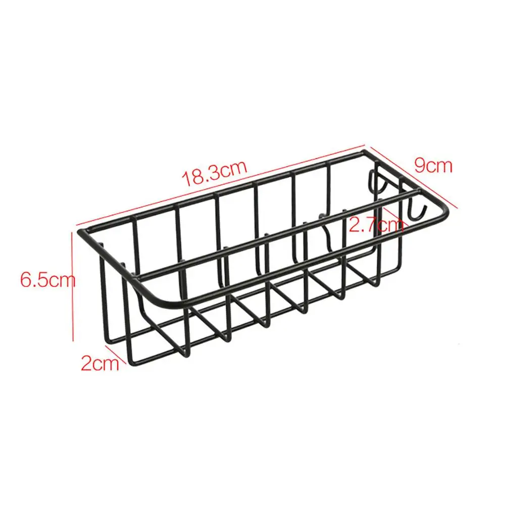 

Wall Mounted Wrought Iron Sink Rack Pool Rag Draining Shelf Kitchen Sink Sponge Storage Rack Holder