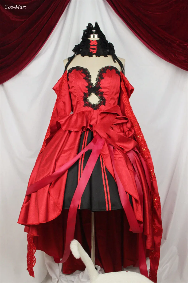 

Костюм для косплея Game Eternal City Aolu, модный, великолепный, красное официальное платье, для активной вечеринки, одежда для ролевых игр, на заказ