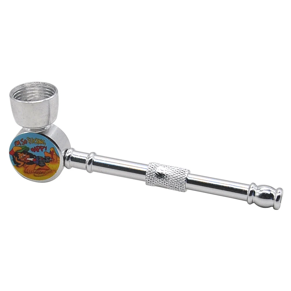 HONEYPUFF Metal Smoking Pipe Jamaica Reggae Metal BOB MARLEY Smoking Pipe Tobacco Pipes - Color: BOB-SoFucking