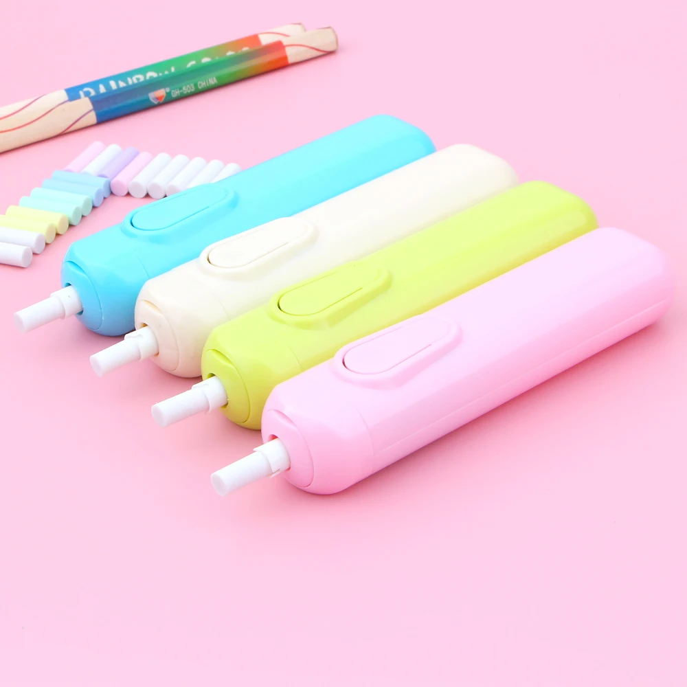 Машинка ластик на батарейках электрическая автоматическая школьные