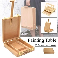 wooden artist easel drawing painting table retractable box laptop drawing board oil painting art supplies for painting