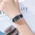 Женские винтажные наручные часы Kezzi, водонепроницаемые квадратные кварцевые часы с кожаным ремешком в стиле ретро