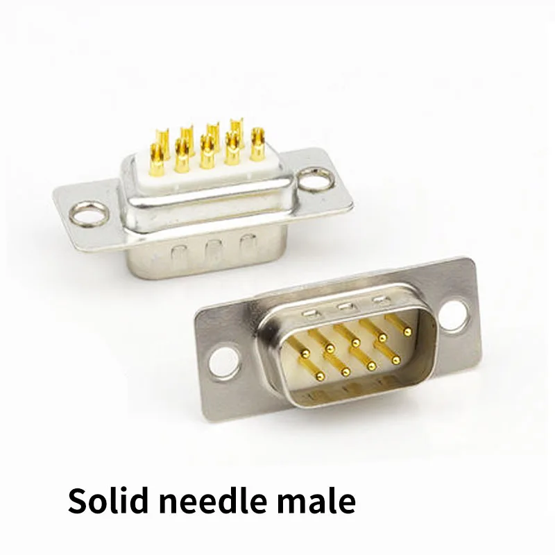 Разъем DB9 Pin разъем для соединения с разъемом типа Папа мама твердым синим