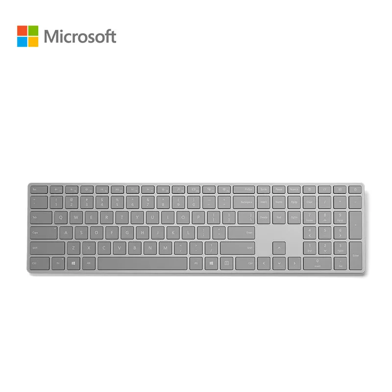 Тонкая металлическая беспроводная клавиатура Microsoft Surface Bluetooth 4 0 английская для