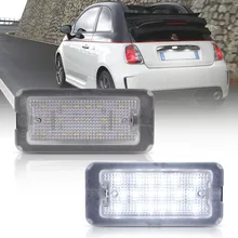 Luz LED Canbus de 2 piezas para matrícula de Fiat 500, Fiat Abarth 500, modelo 2007-2020, TARGA 51800482