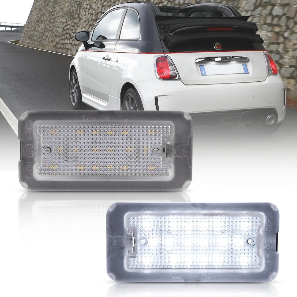 2 шт. Canbus светодиодный номерной знак свет для Fiat 500 Abarth МОДЕЛЬ 2007-2020 TARGA 51800482 |