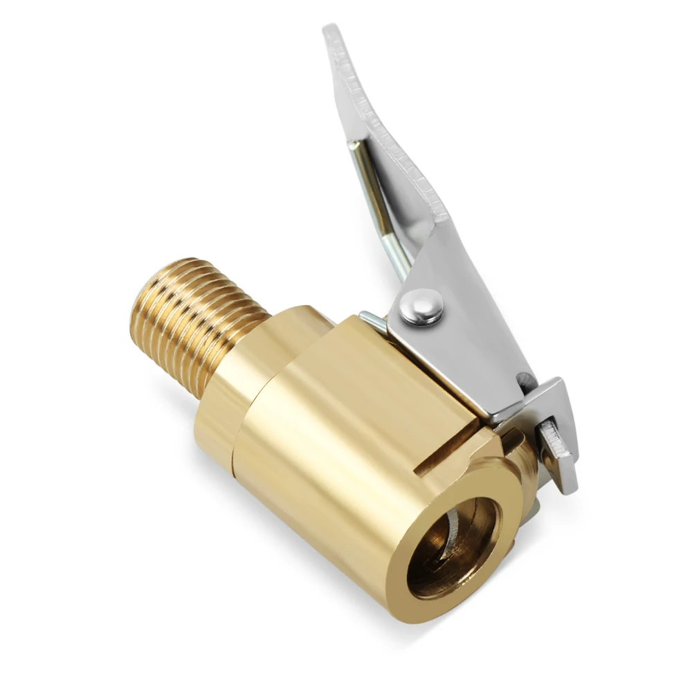1PC Car Auto Brass 8mm Tyre Wheel Tire Air Chuck Inflator Pump Valve Clip Clamp Connector Adapter car accessories for compressor |
