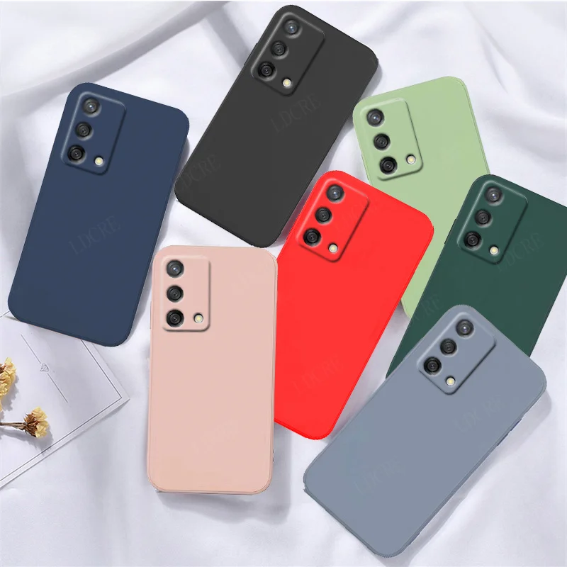 Чехол для OPPO A74 чехол роскошные противоударные мягкие чехлы из жидкого силикона A