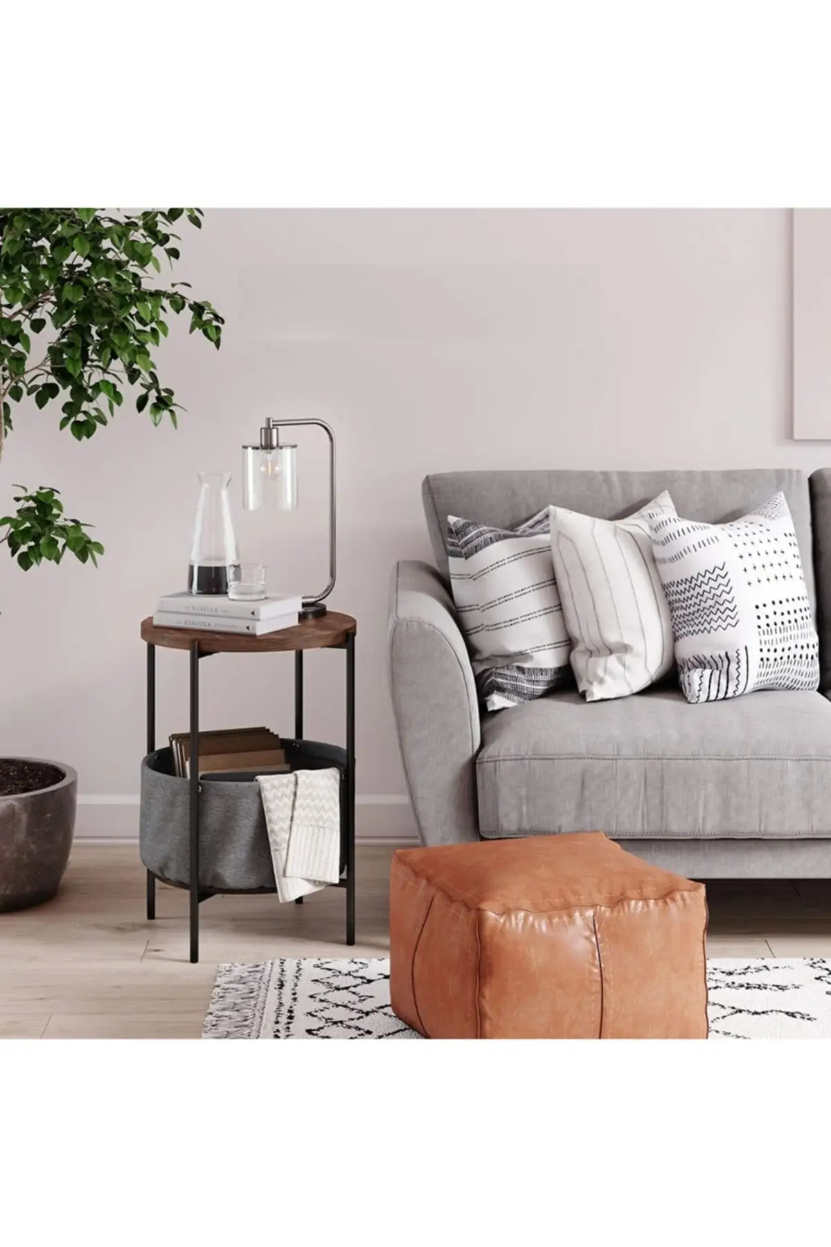 Журнальный столик с широкой сумкой книжный шкаф Цветочная кровать металл