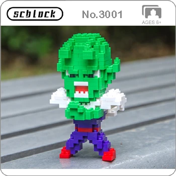 SC аниме Dragon Ball Z Son Goku Супер Saiyan Vegeta Frieza Majin Buu Cell DIY мини-строительные алмазные маленькие блоки игрушки новые в сумки - Цвет: Piccolo