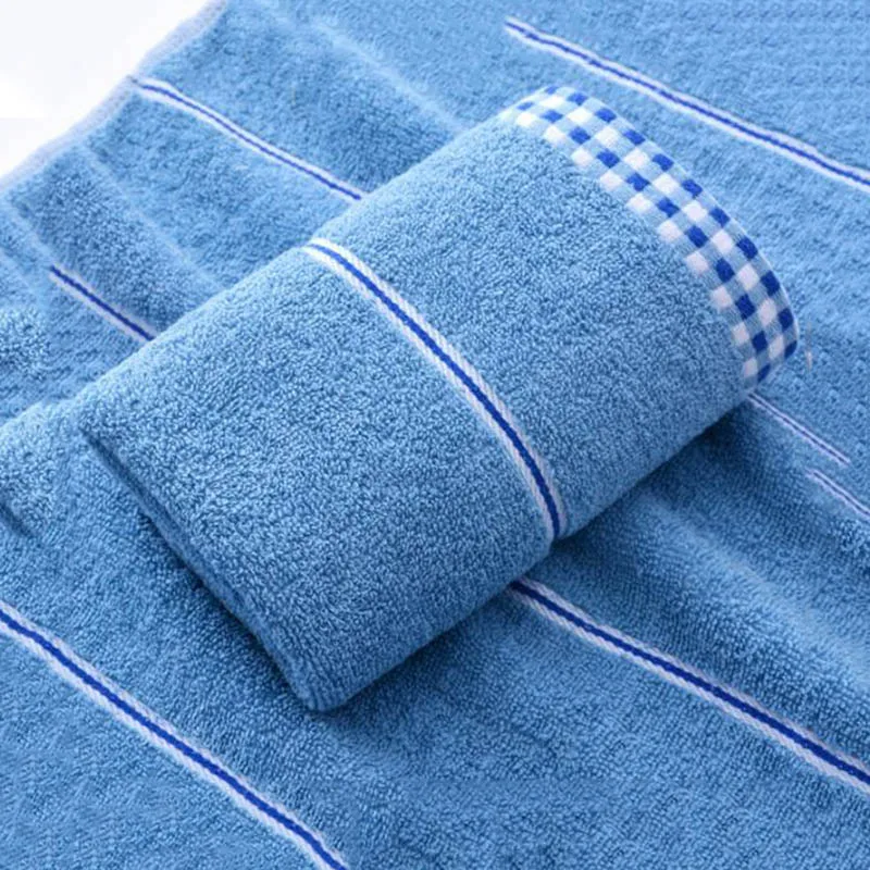 Хлопковое однотонное банное полотенце пляжное для взрослых быстросохнущее