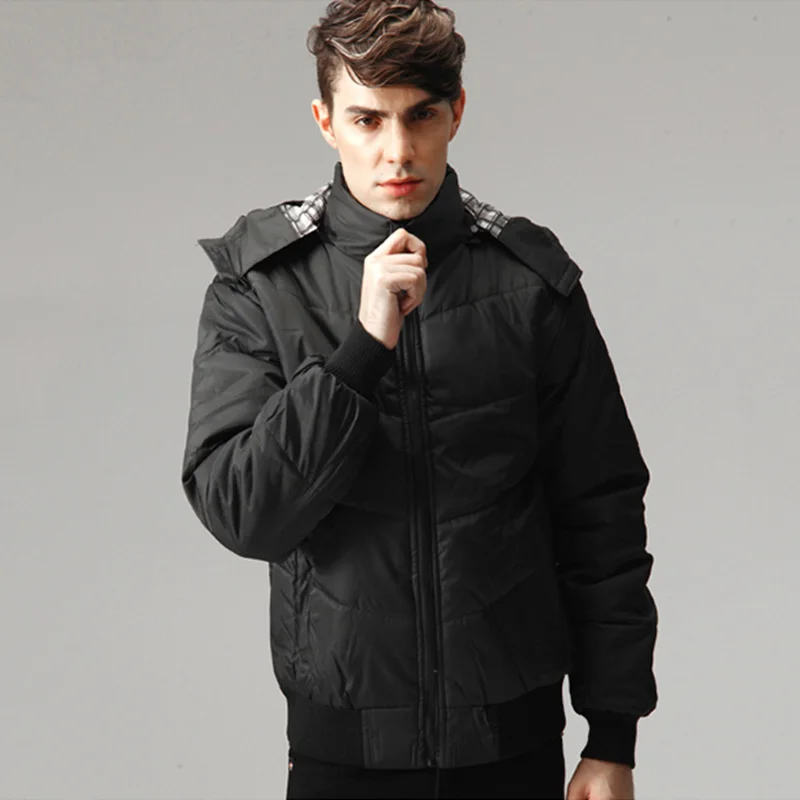 

Мужская Повседневная теплая куртка, ветрозащитная куртка со съемным капюшоном, 2020, верхняя одежда на осень и зиму, размера плюс