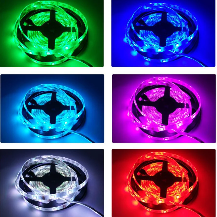 Светодиодные ленты 5050 60 Светодиодный s/m DC12V RGB RGBW гибкий светодиодный свет