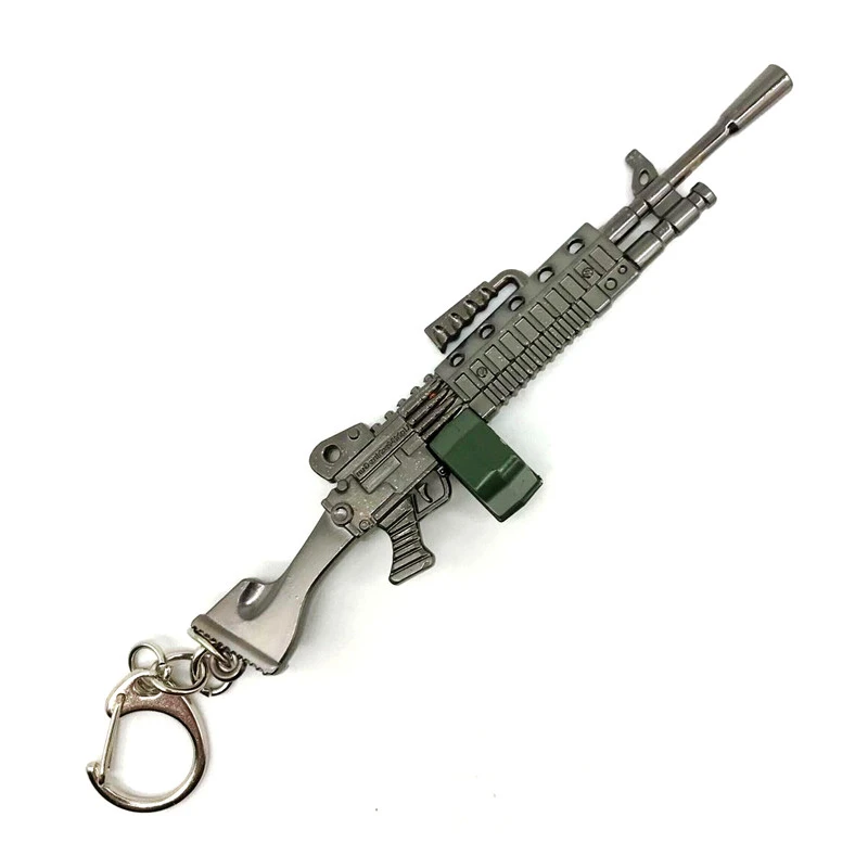 MK60 Аниме Фигурка игра детская игрушка Битва королевская фигурка крепостная AWM Модель сплав брелок в форме оружия форта ночь - Цвет: MK60