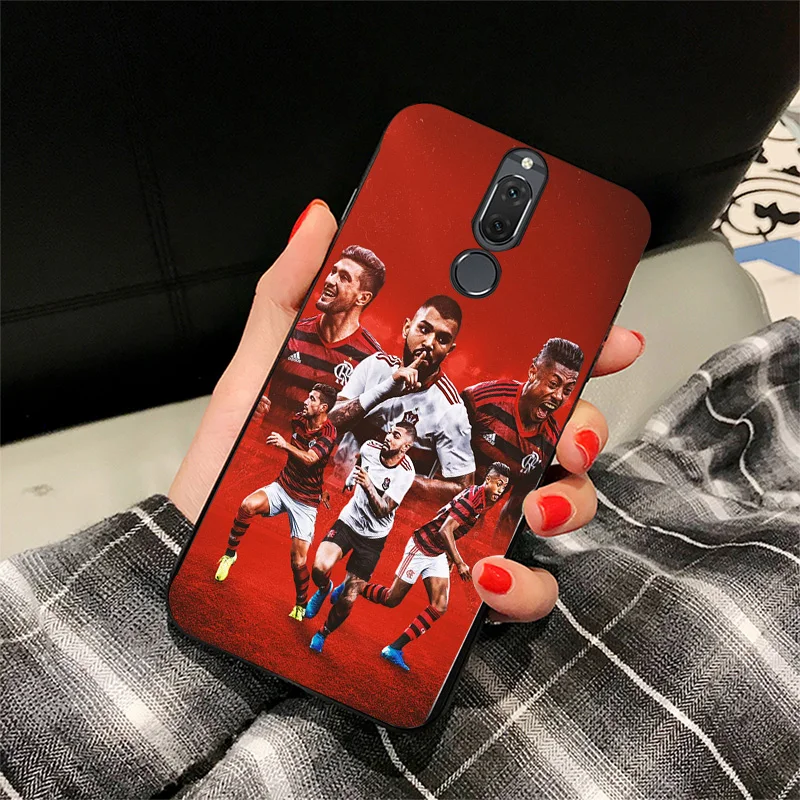 Чехол для телефона Flamengo RJ FC чехол Huawei P10 P20 P30 Pro черный мягкий из ТПУ DIY Barbosa Honor 8 9 20
