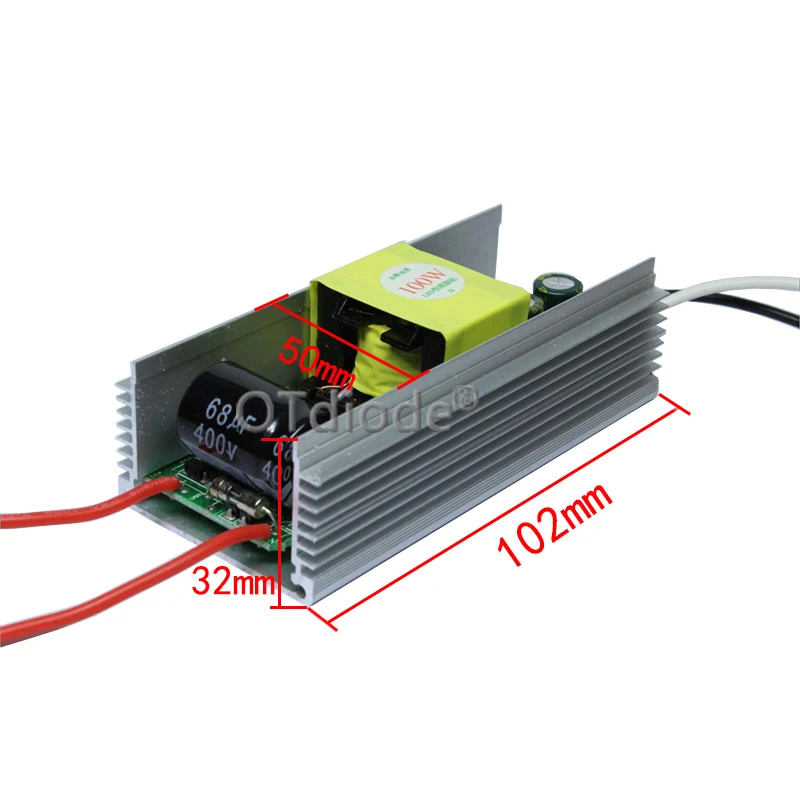 100W DC 30V- 36V 3000mA LED Driver for 100w led chip diy AC 85V-265V 110V 220V Constant current LED chip driver