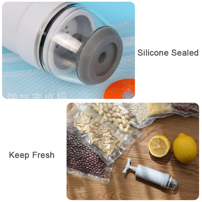 Вакуумный упаковщик Sous Vide с ручным насосом Многоразовые Пакеты для сохранения