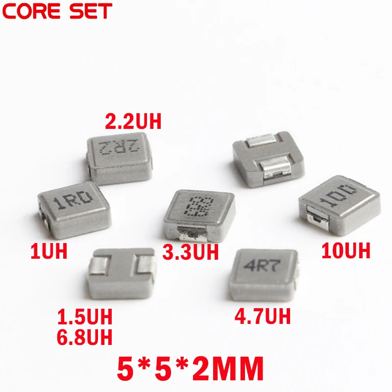 50 шт SMD Силовые индукторы 0520 1UH 2.2UH 3.3UH 4.7UH 6.8UH 10UH чип индуктор 5*5*2 1R0 2R2 3R3 4R7 6R8