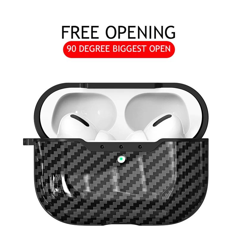 Чехол из углеродного волокна для Apple AirPods Pro чехол наушников Роскошный Air Pods Airpod с