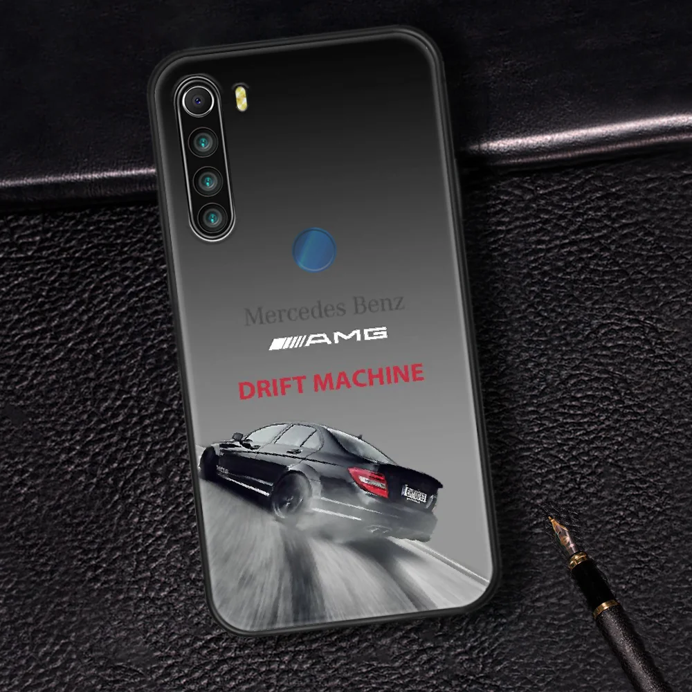 

Mercedes Benz Amges Car Phone Case Cover Hull For XIAOMI Redmi 7 7A 8 8A 9 9C Note 6 7 8 9 9S K20 Pro K30 black Back Painting