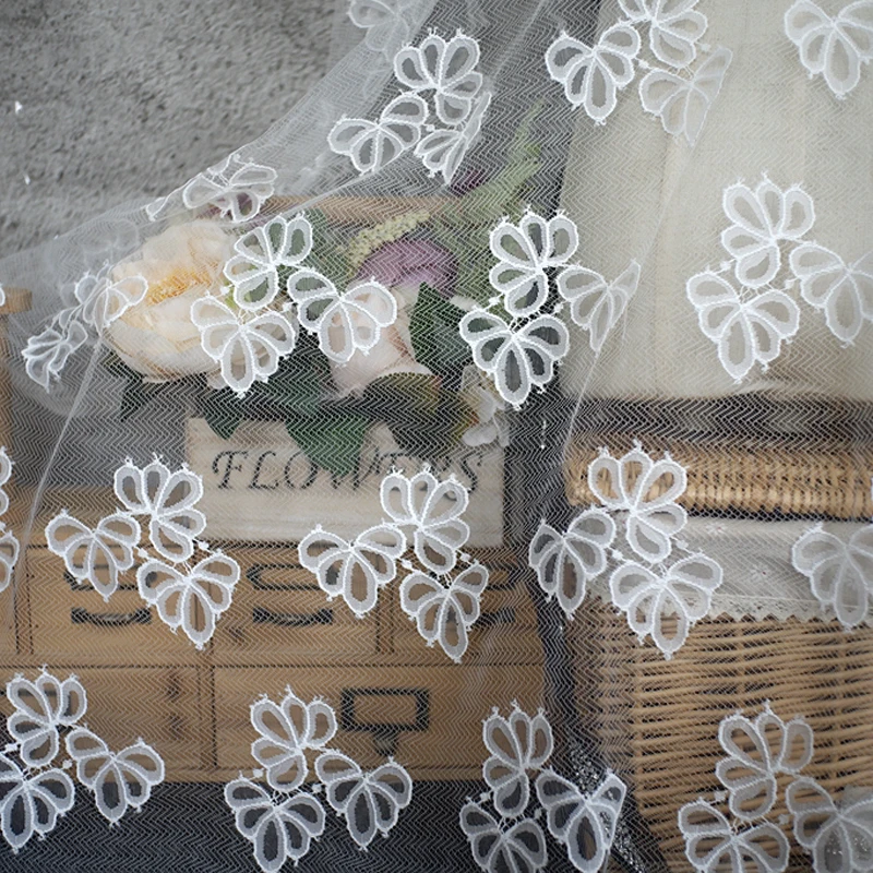 Черно-белая сетчатая кружевная ткань высокого качества свадебное платье сделай