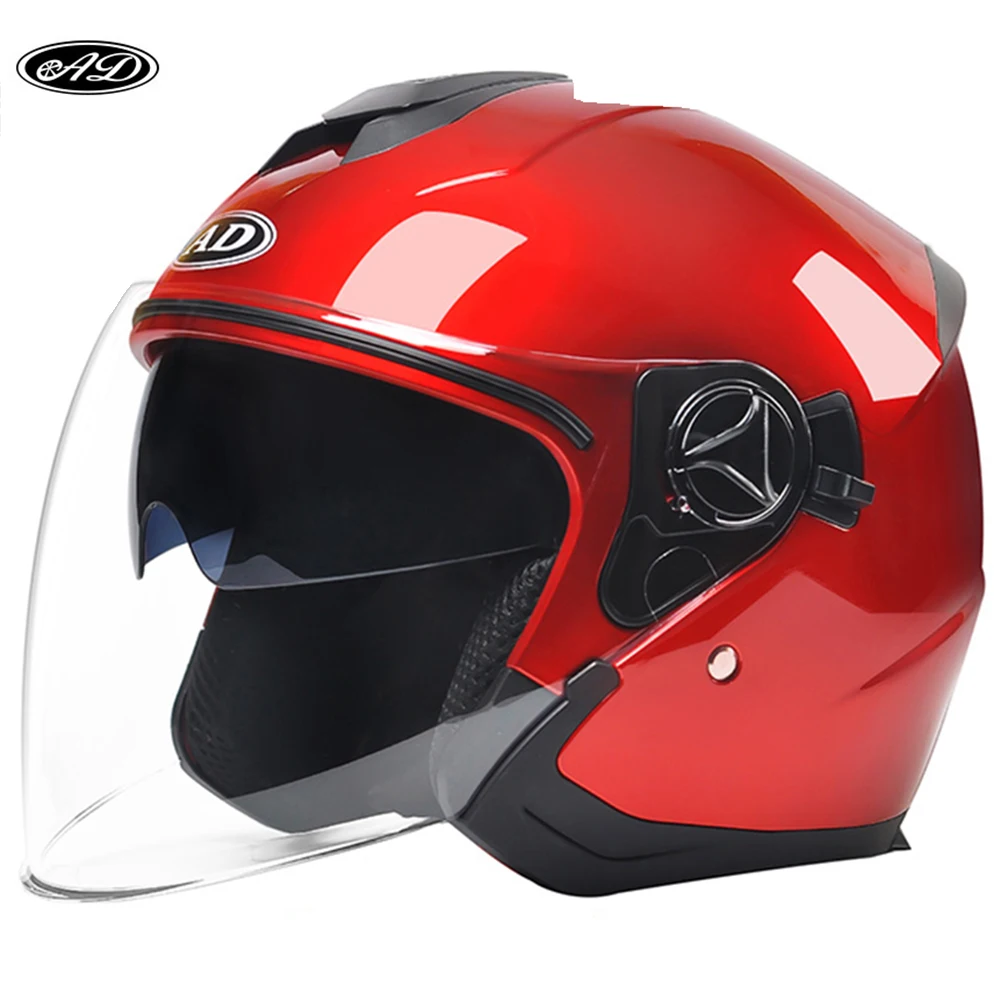 Шлем Мужской винтажный с двойными линзами для мотокросса | Автомобили и