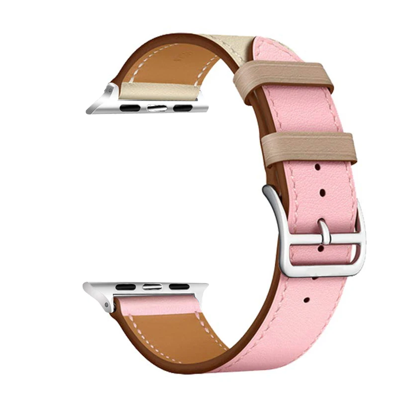 Eastar Высокое качество кожаный ремешок для наручных часов Apple Watch, версии Series4 3, 2, 1, спортивный браслет, 42 мм, 38 мм, ремешок для наручных часов iwatch, 5 полос 40 мм 44 мм